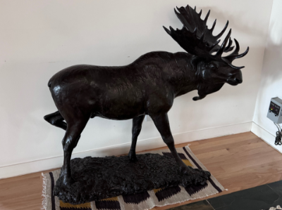 Large Bronze Moose
