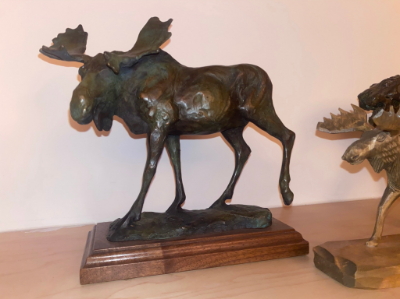 Small Bronze Moose
