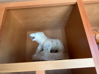 Whale bone polar bear