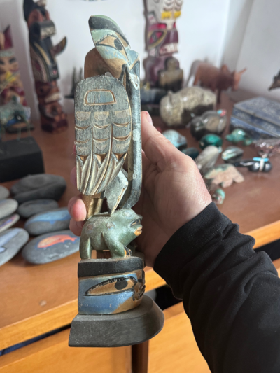 NWC unknown carver, “Mosquito” model totem