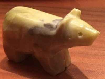 Zuni fetish Homer, Sarah yellow bear