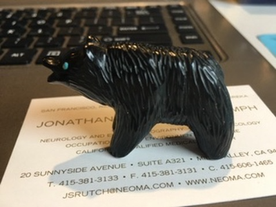 Zuni fetish Quandelacy Barlow bear