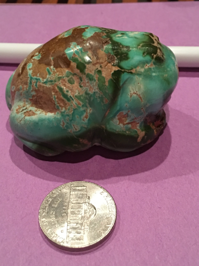 Zuni (possibly navajo) turquoise frog