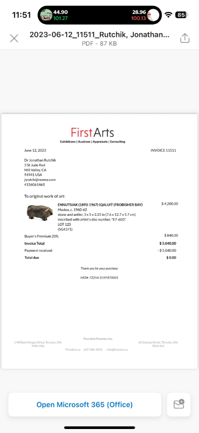 Inuit Muskoxen Ennutsiak medium