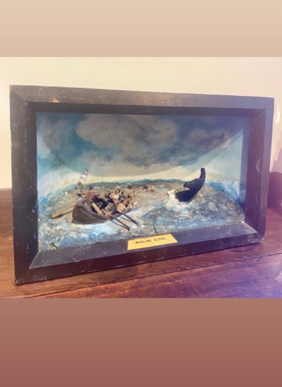 Nantucket diorama whaling scene