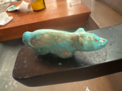Zuni fetish bushy tail turquoise gaspar dinah and peter