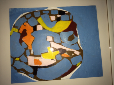 Abstract art collage 1970